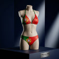 Portugal Flag Bikini - Sexy 2026 World Cup Sele莽茫o Swimwear - World Cup 2026 Sexy Fan Gear - Midnight Elegance Edition