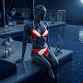 Peru Inca Pride Flag Bikini - World Cup 2026 Edition - World Cup 2026 Sexy Fan Gear - Midnight Elegance Edition