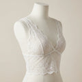 Pure Elegance - Minimalist White Sheer Lace Crop Top - World Cup 2026 Sexy Fan Gear - Midnight Elegance Edition - View 1
