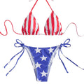 American Flag Halter Thong Bikini - 2026 World Cup Host Edition